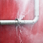 burst pipe