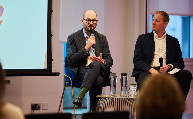 Carbon Trust's Pietro Rocco (left) and Verisk's Ben Blain