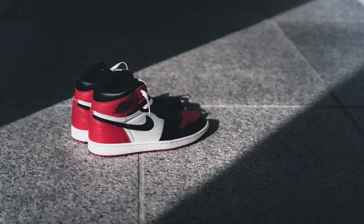 Jordan 1 Retro Black Red sneakers. Air jordans