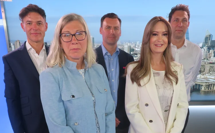 Rebecca Bole of Cyber Cube, Caspar Stops of Aviva, Alana Muir of Hiscox UK, Aidan Flynn of Beazley & Anthony Cordonnier of Guy Carpenter.