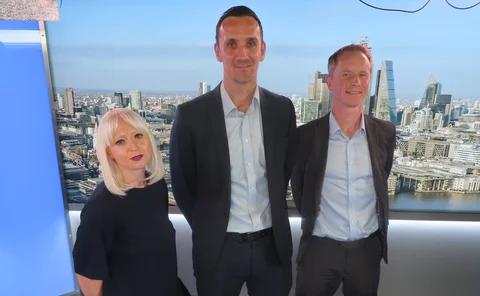 Neil Fleming, portfolio manager for construction at QBE; Martin Parker, head of construction underwriting at Markel; and Helen Middleton, construction engineering and renewable energy portfolio lead at RSA