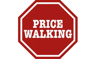 stop sign price walking