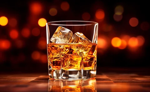 Whiskey in a glass
